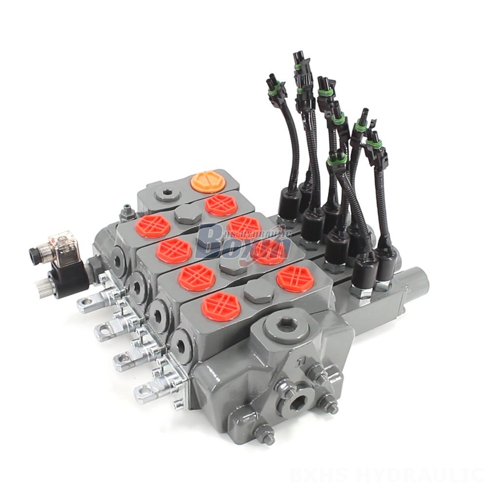 HSDLS180 Electric Unloading Valve: 4-Spool Sectional Directional Valve cover photo